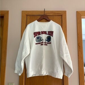 White Super Bowl XXVII Men’s Sweater
